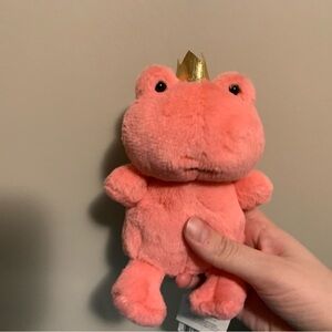 Jellycat crowning frog pink